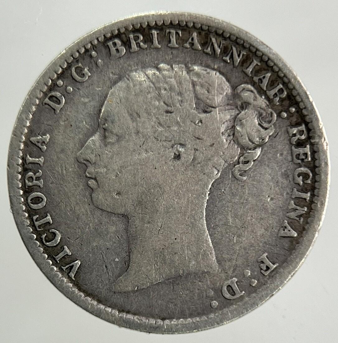 1885 Victoria Threepence Silver Coin | Fine Collectable Grade
