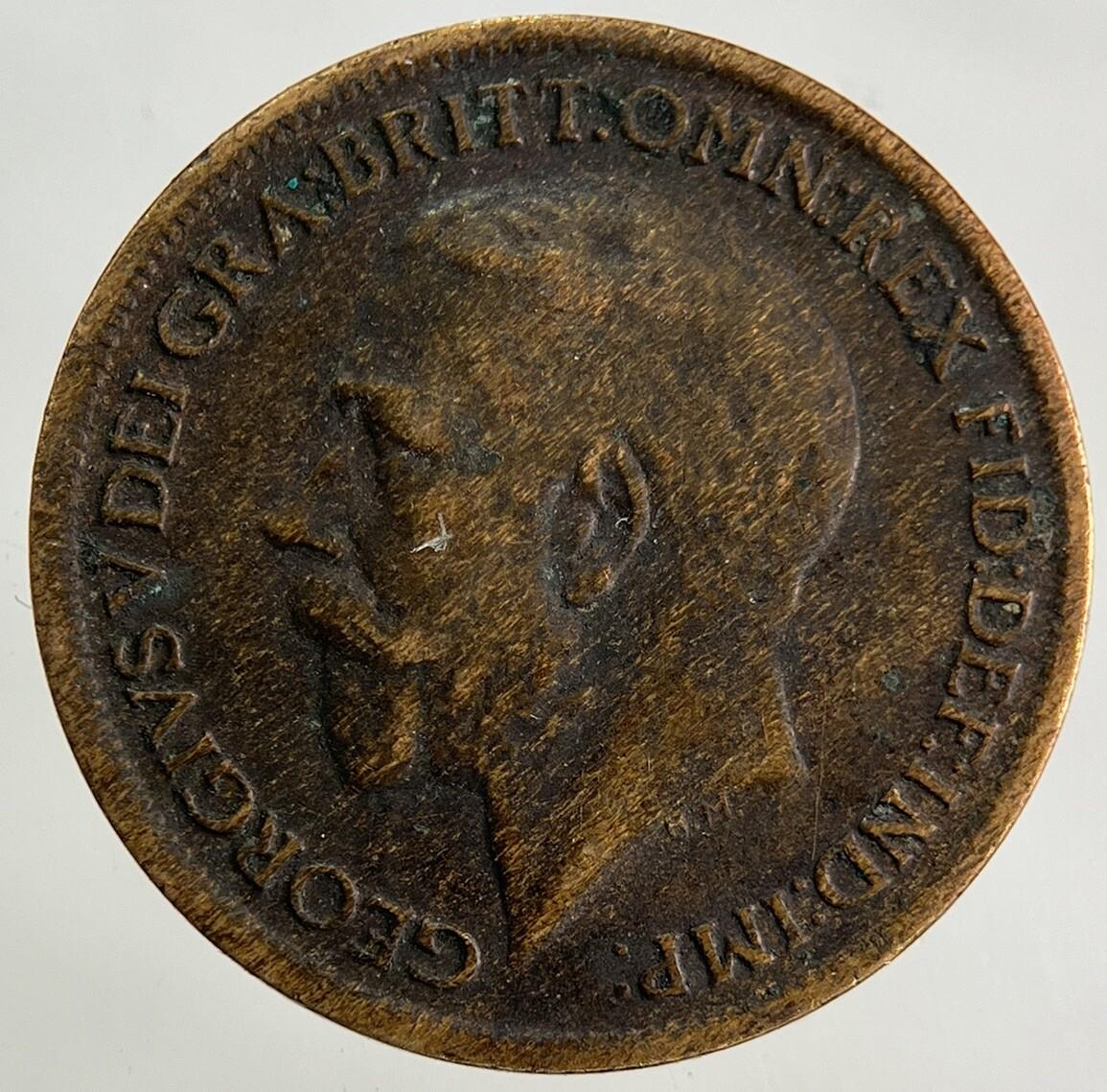 1917 George V Farthing Coin | Fine Collectable Grade