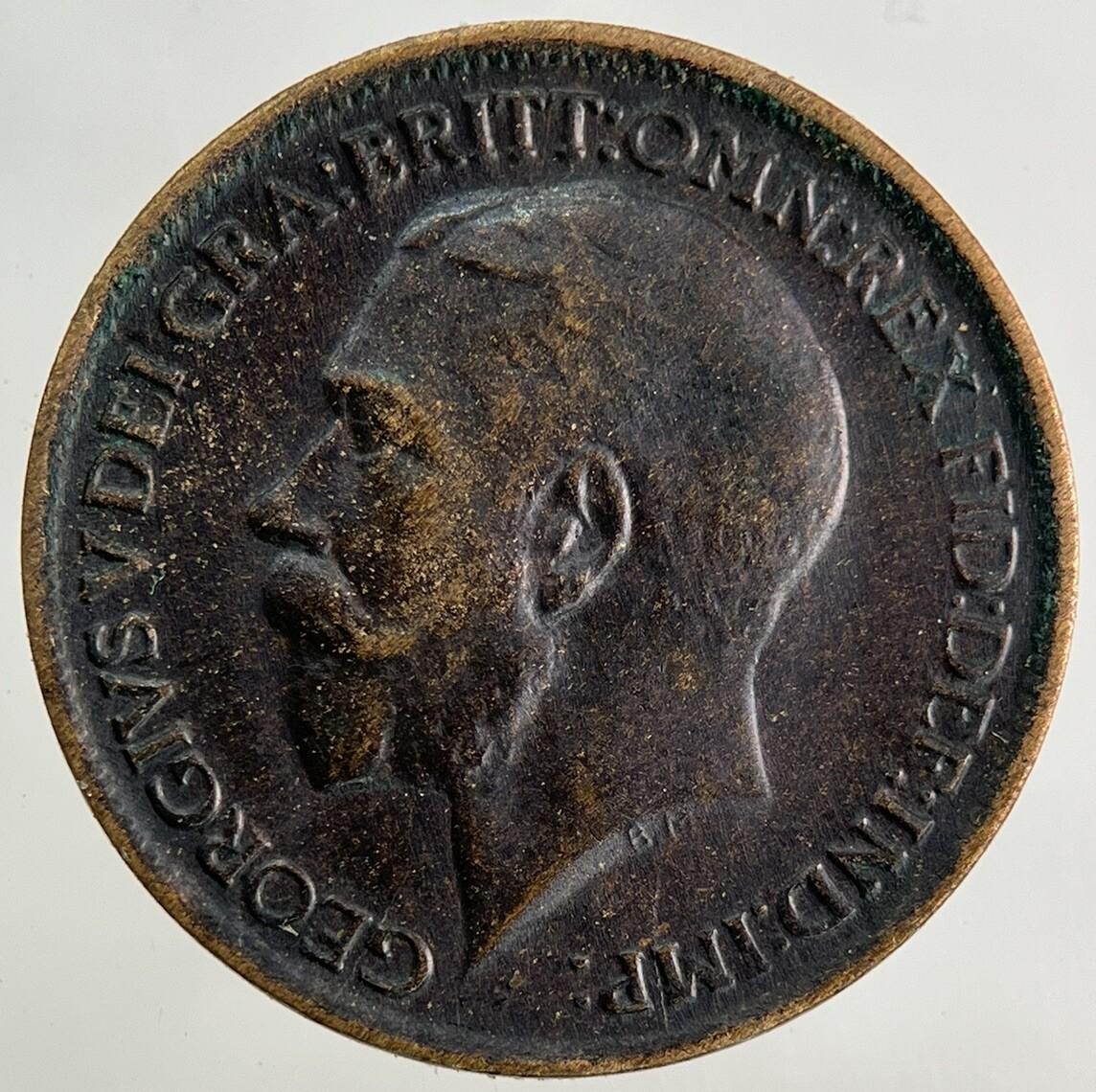 1913 George V Farthing Coin | Fine Collectable Grade