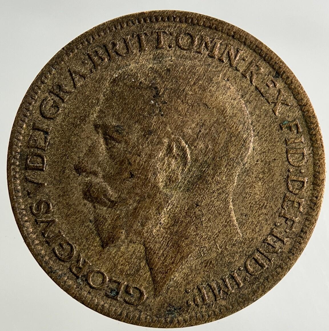1918 George V Farthing Coin | Fine Collectable Grade