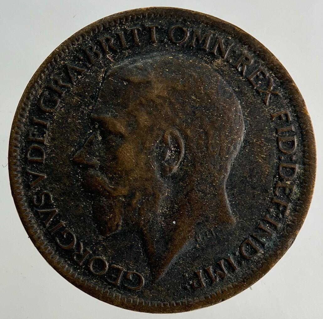 1916 George V Farthing Coin | Fine Collectable Grade