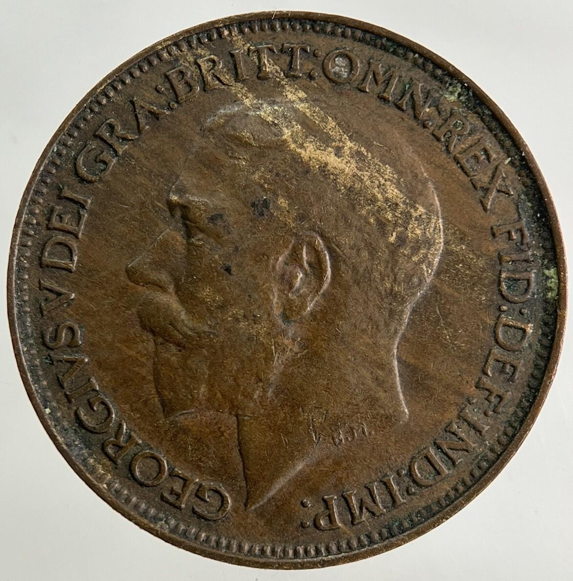 1924 George V Farthing Coin | Fine Collectable Grade