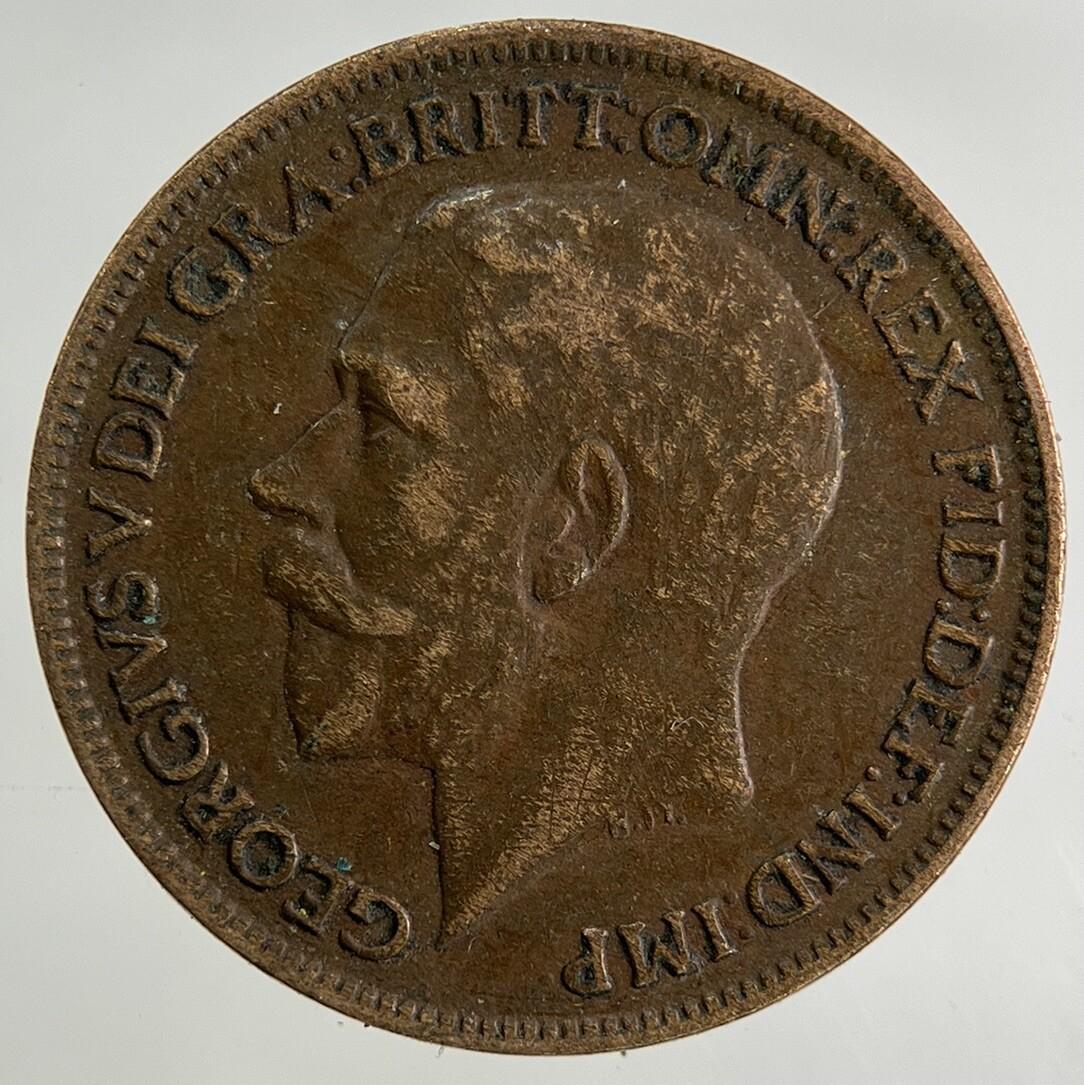 1920 George V Farthing Coin | Fine Collectable Grade