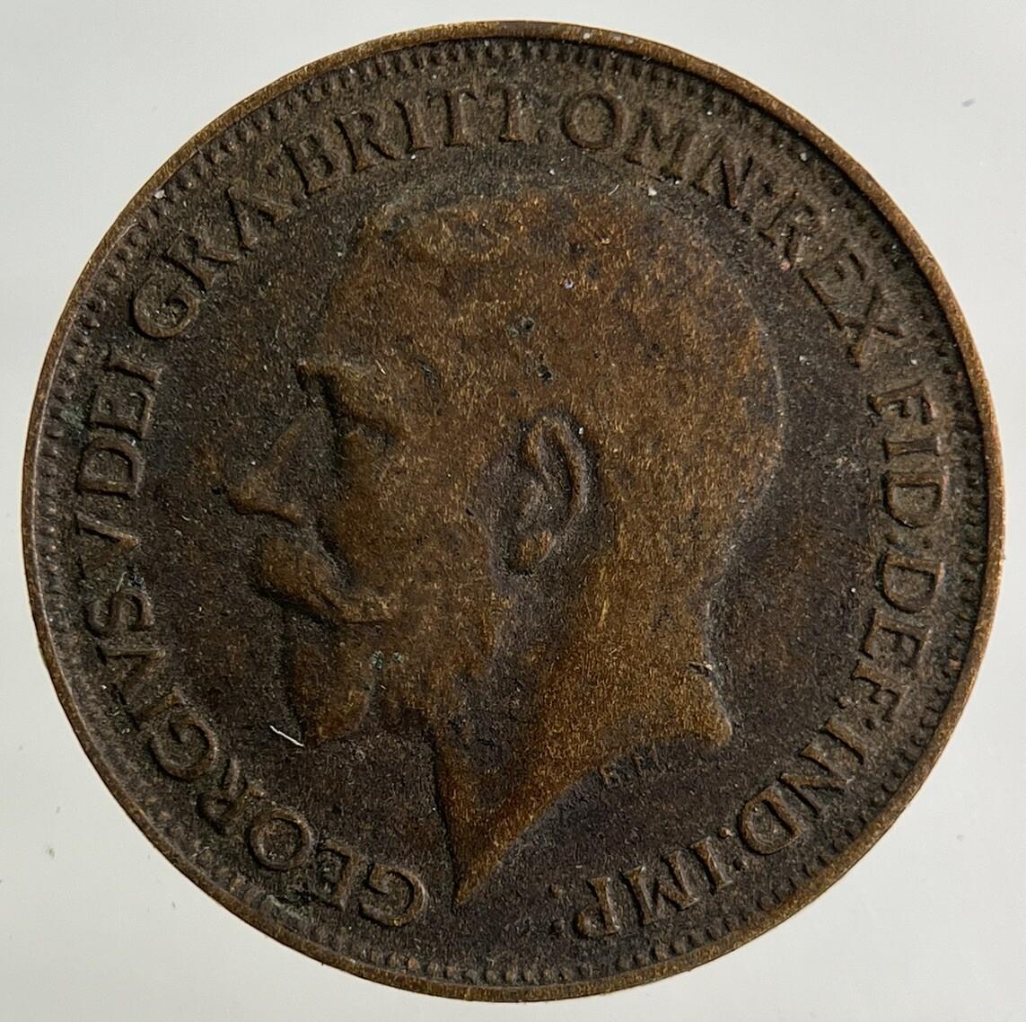 1924 George V Farthing Coin | Fine Collectable Grade