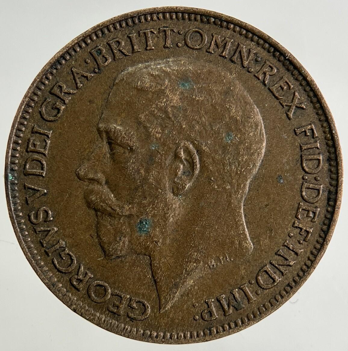 1924 George V Farthing Coin | Fine Collectable Grade