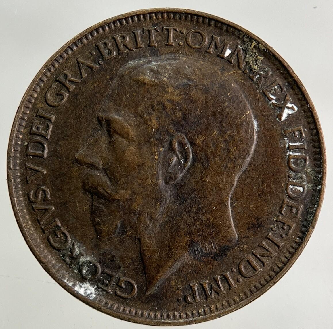 1925 George V Farthing Coin | Fine Collectable Grade