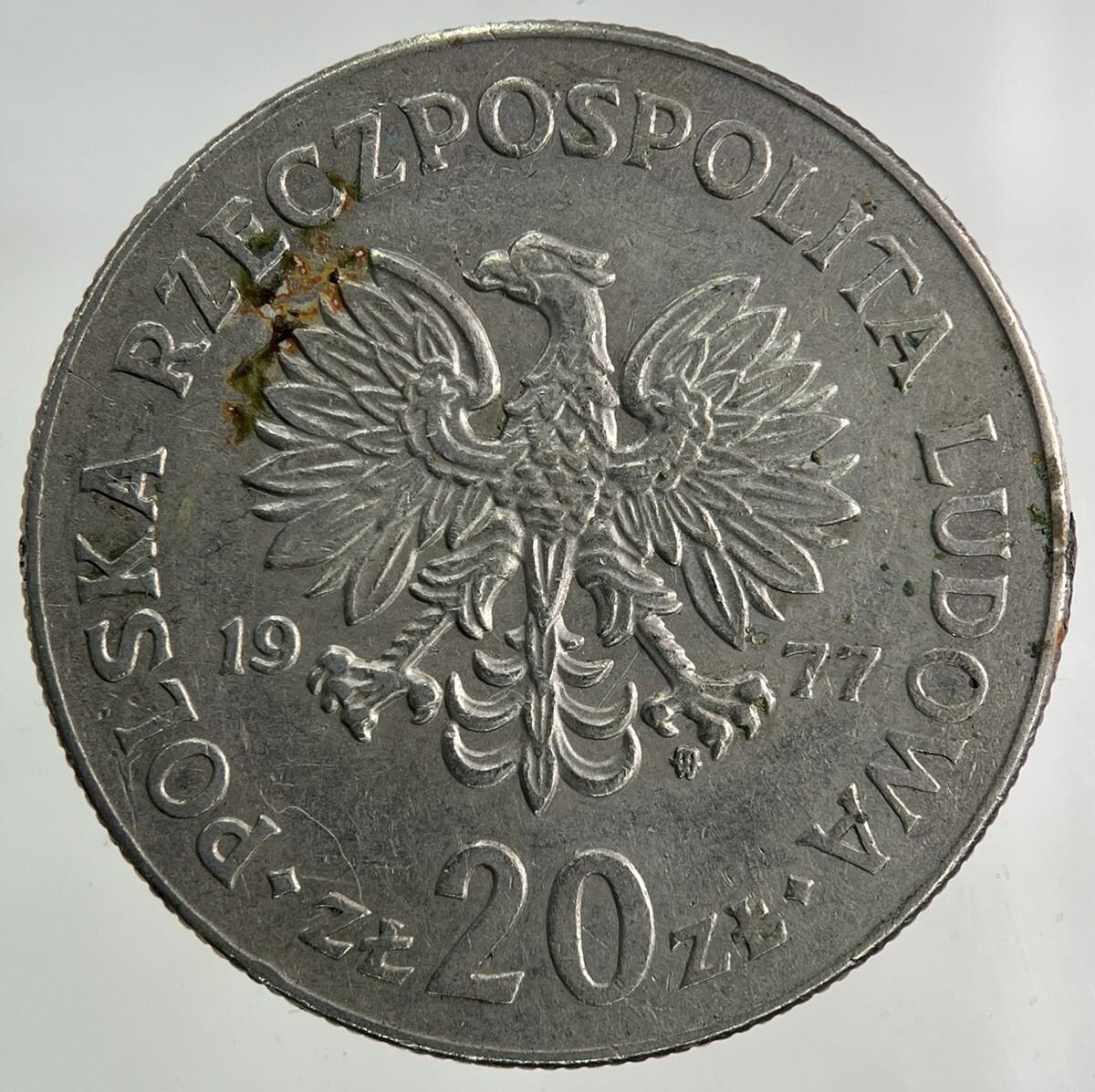 1977 Poland 20 Zloty Coin | Fine Collectable Grade