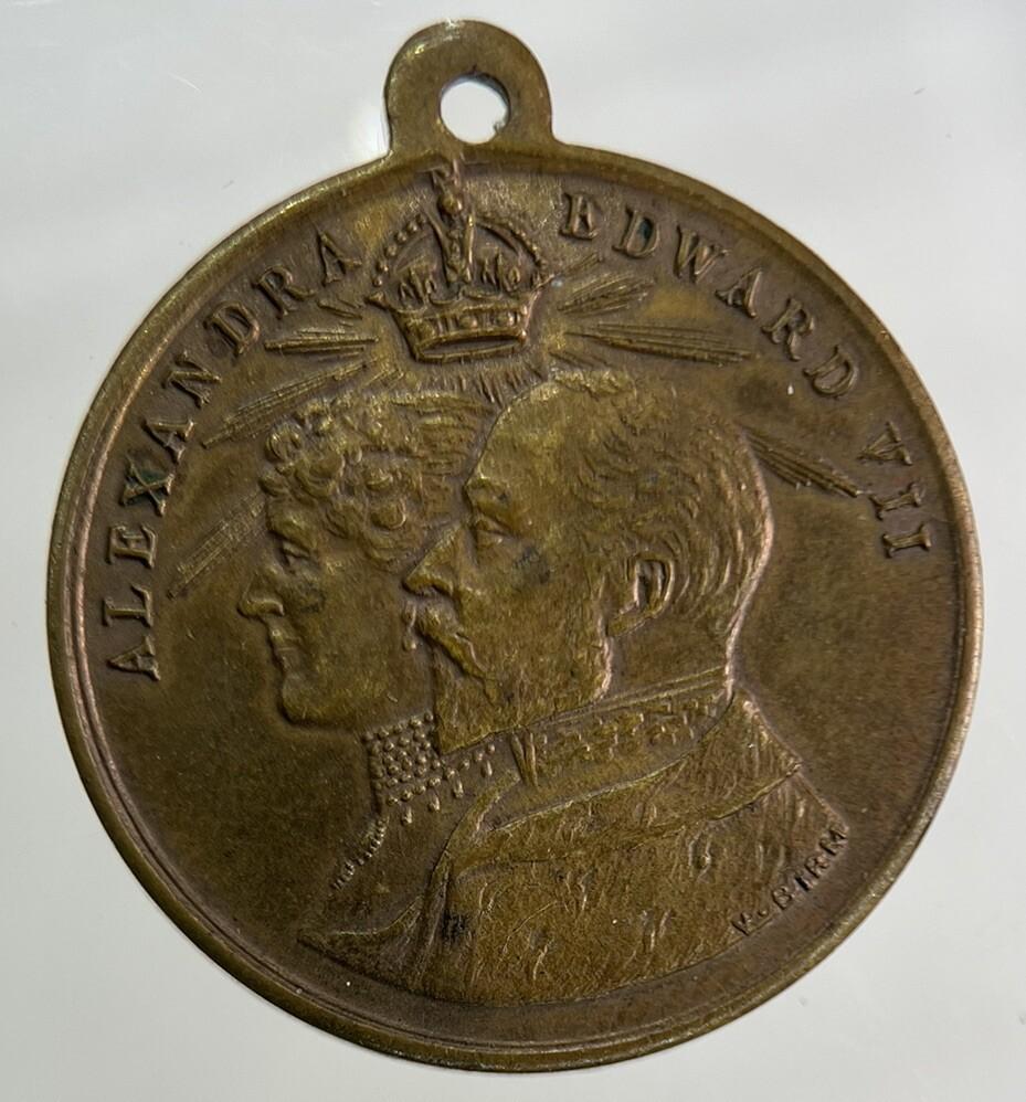 1902 Edward VII Coronation Commemorative Medal Coin | Fine Collectable Grade