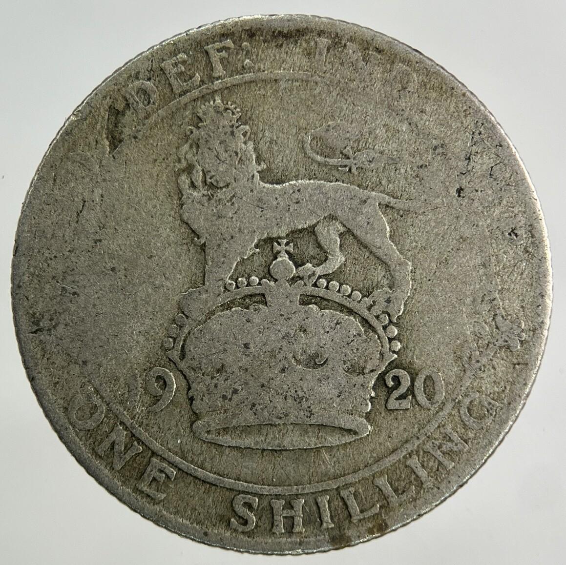 1920 George V Shilling Silver Coin | Fair Grade