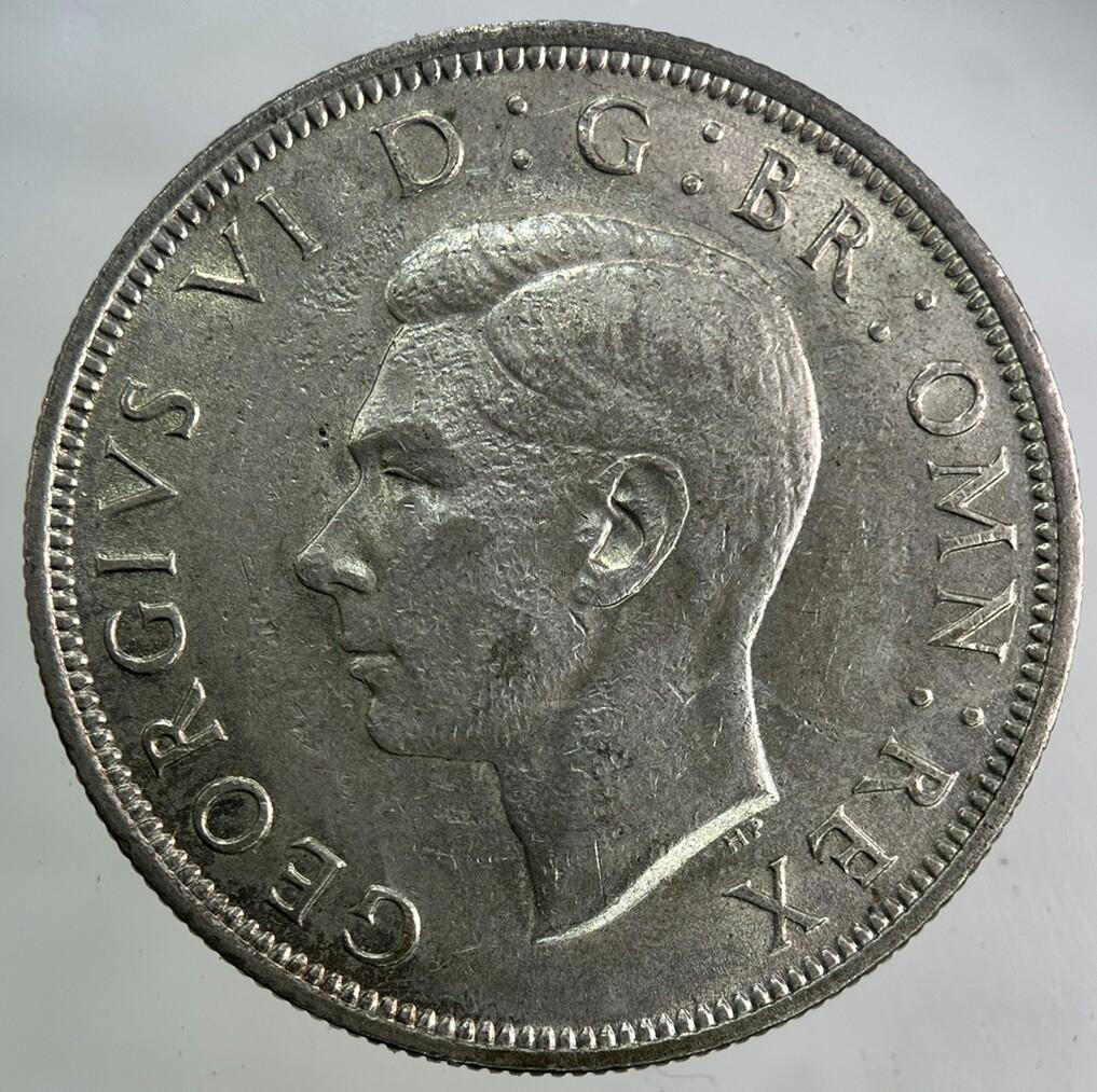 1945 George VI Half-Crown Silver Coin | Fine Collectable Grade