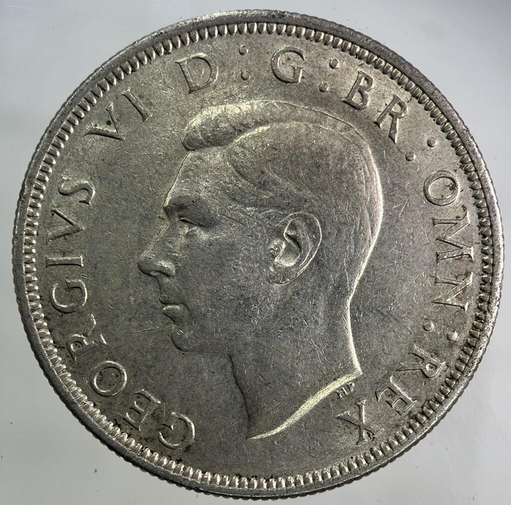 1939 George VI Half-Crown Silver Coin | Fine Collectable Grade