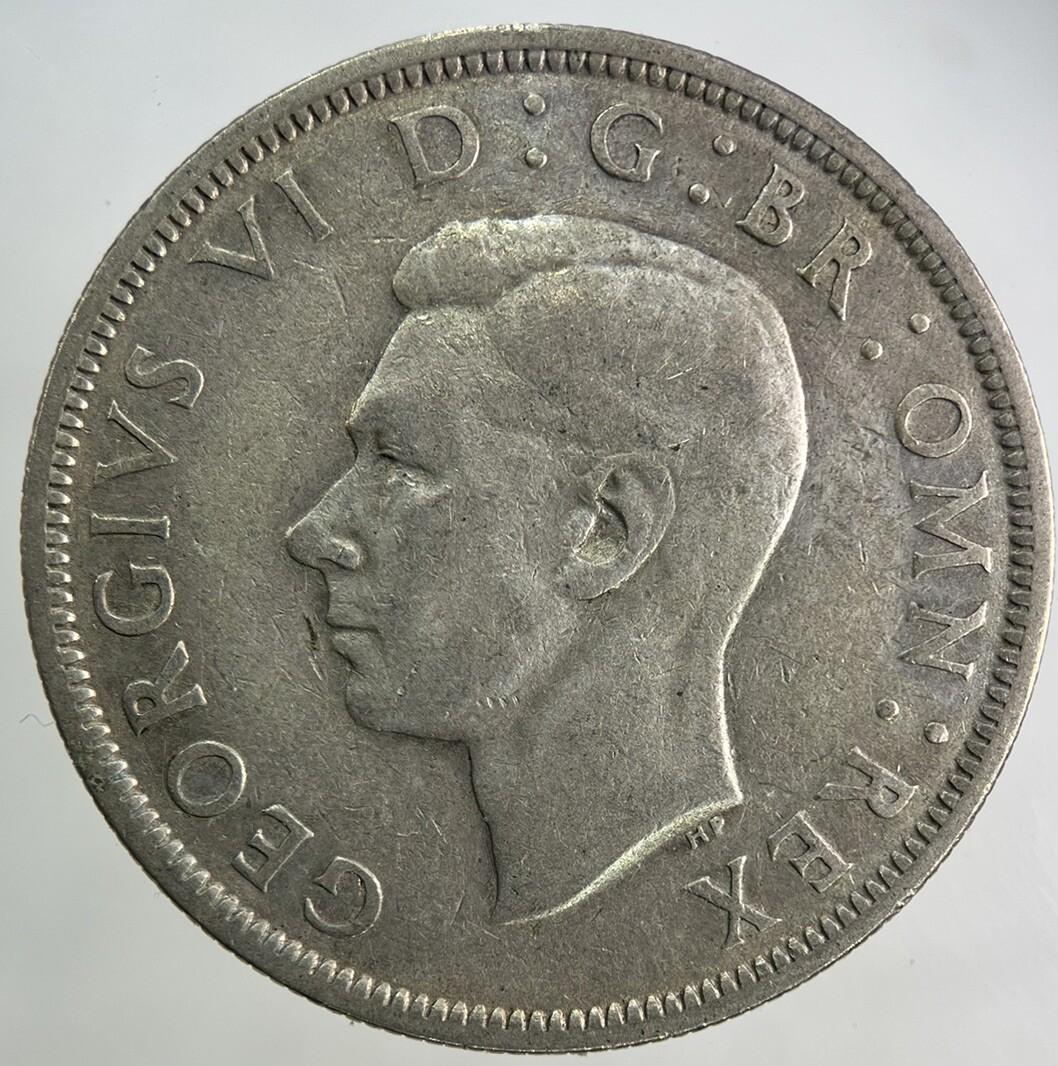 1941 George VI Half-Crown Silver Coin | Fine Collectable Grade
