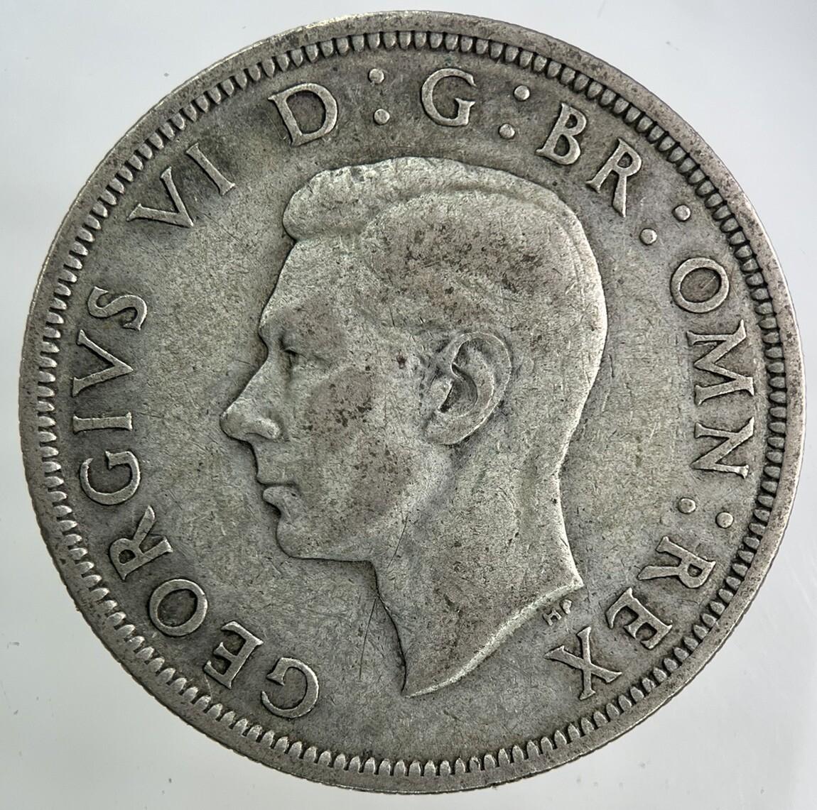 1939 George VI Half-Crown Silver Coin | Fine Collectable Grade