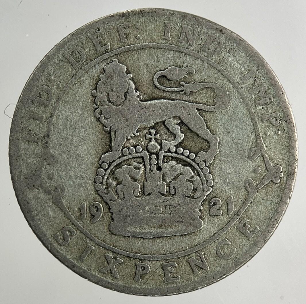 1921 George V Sixpence Silver Coin | Collectable Grade