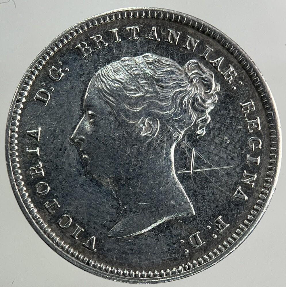 1866 Victoria Maundy Four-Pence Silver Coin | Very High Grade