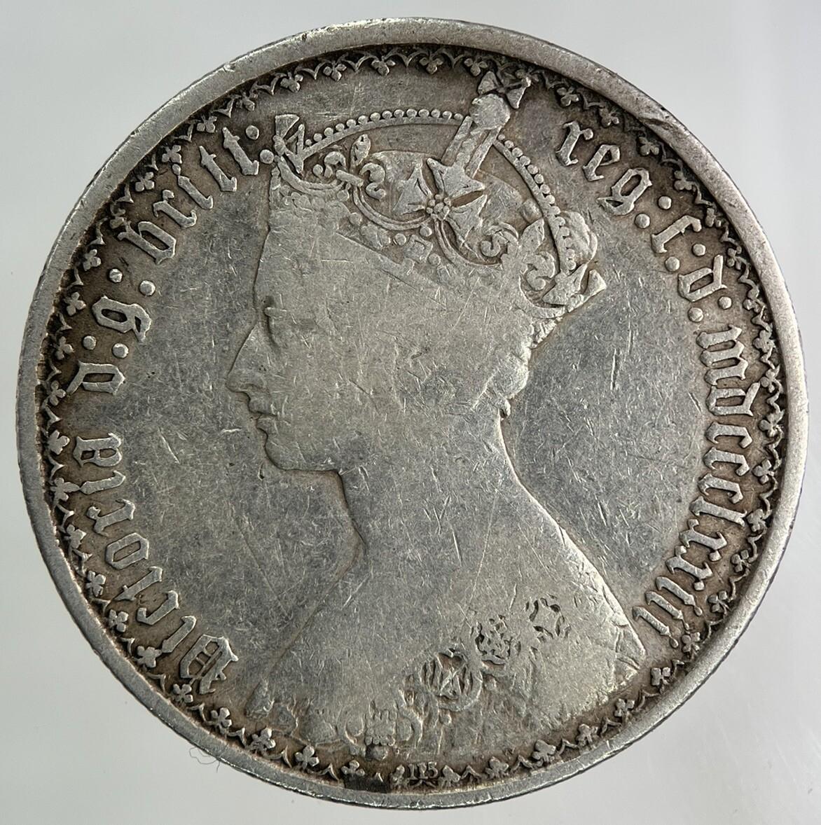 British Victoria Florin Silver Coin | Fine Collectable Grade