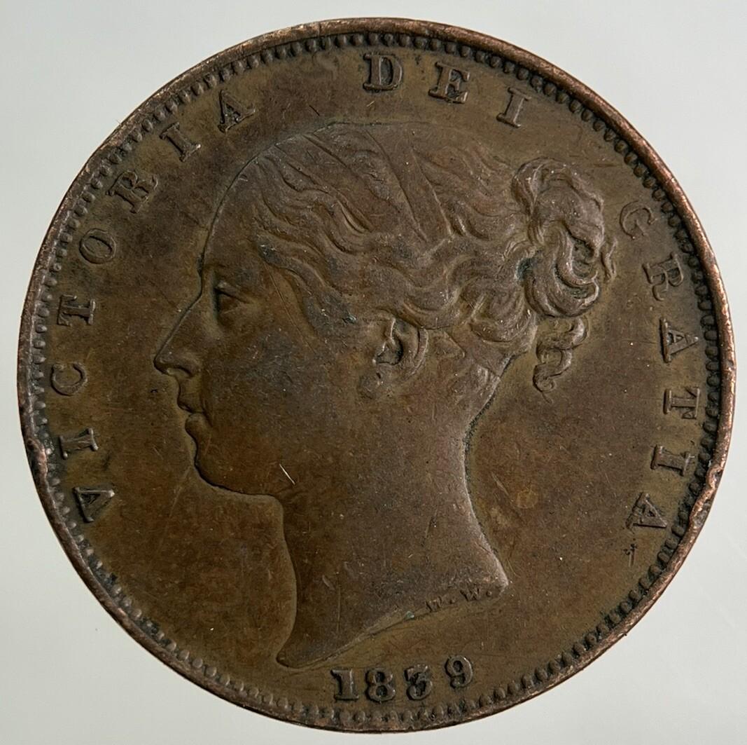 1839 Victoria Farthing Coin | Very High Grade