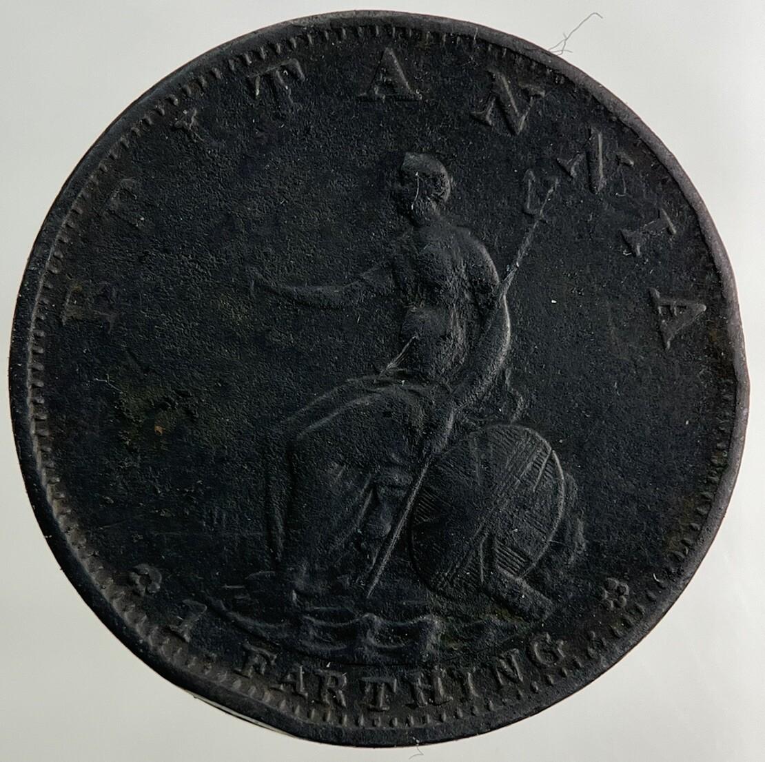 1799 George III 3rd Farthing Coin | Fine Collectable Grade