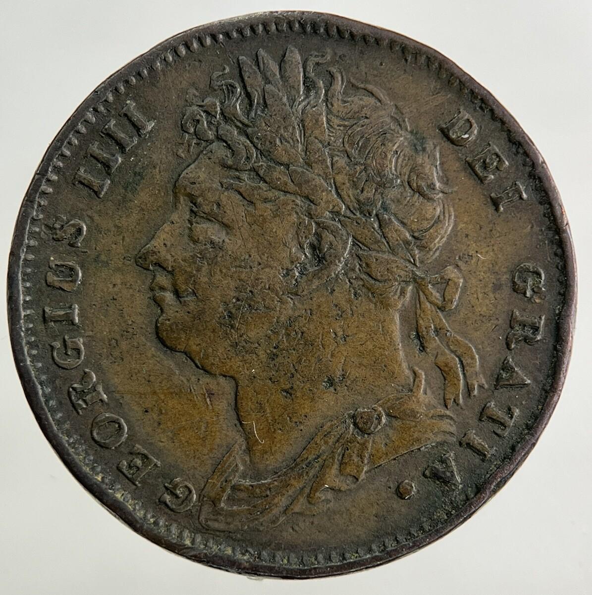 1823 George IV Farthing Coin | Fine Collectable Grade