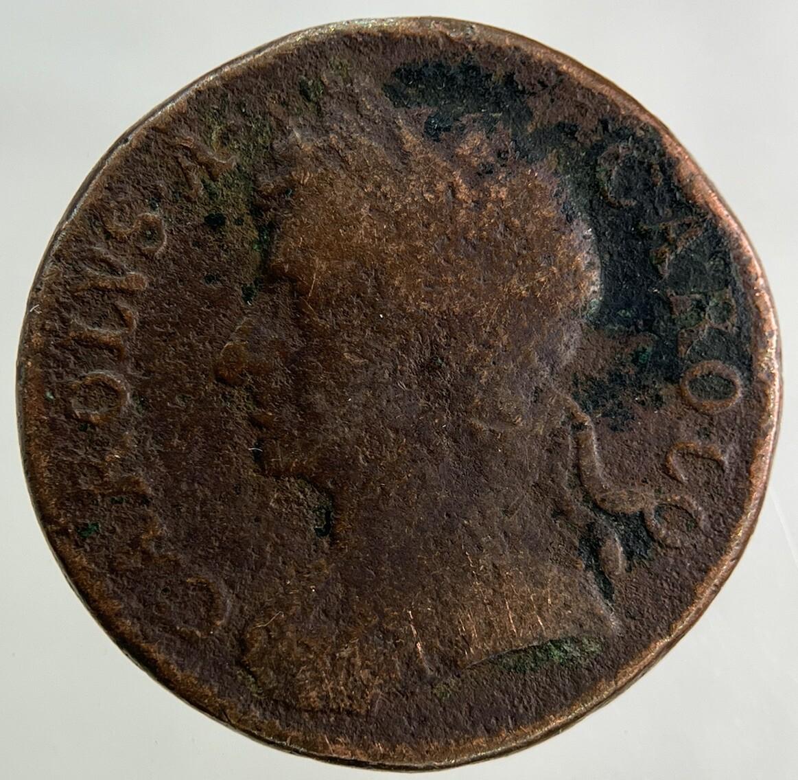 1673 Charles II 2nd Farthing Coin | Collectable Grade