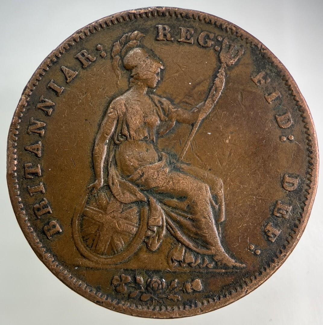 1858 Victoria One Penny Coin | Fine Collectable Grade