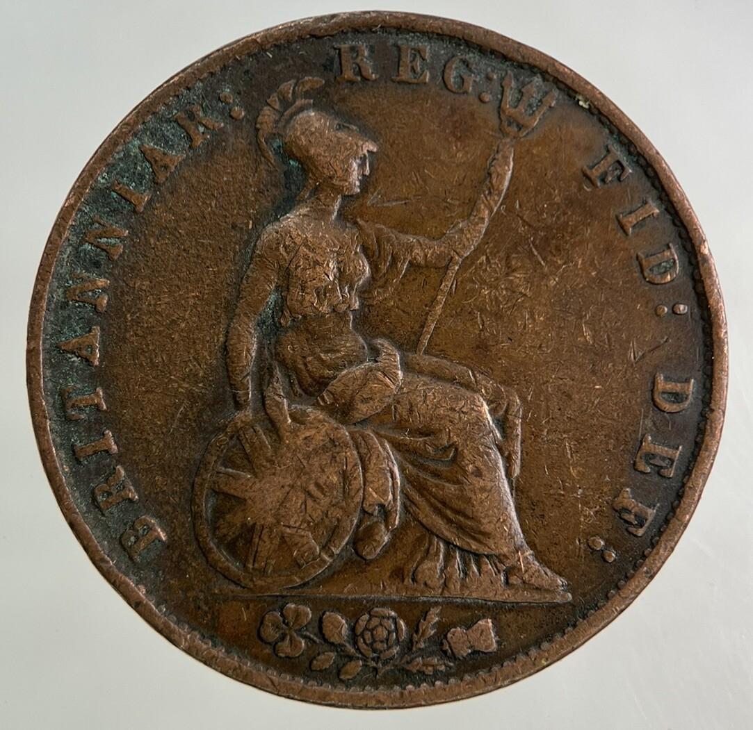 1841 Victoria Half-Penny Coin | Fine Collectable Grade