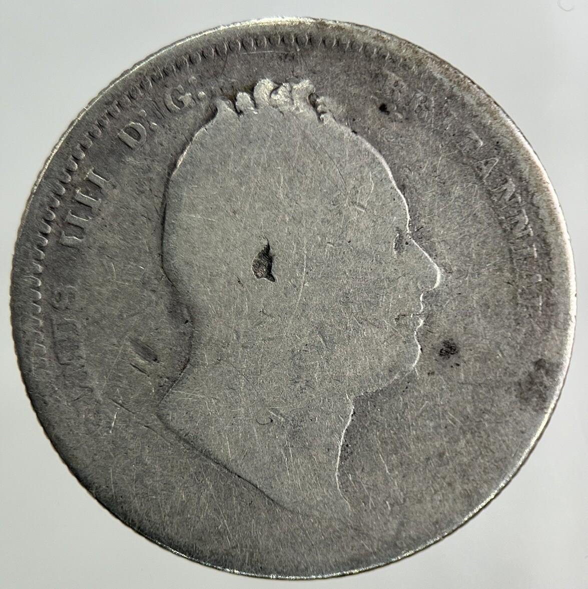 1836 William IV Shilling Silver Coin | Fair Grade