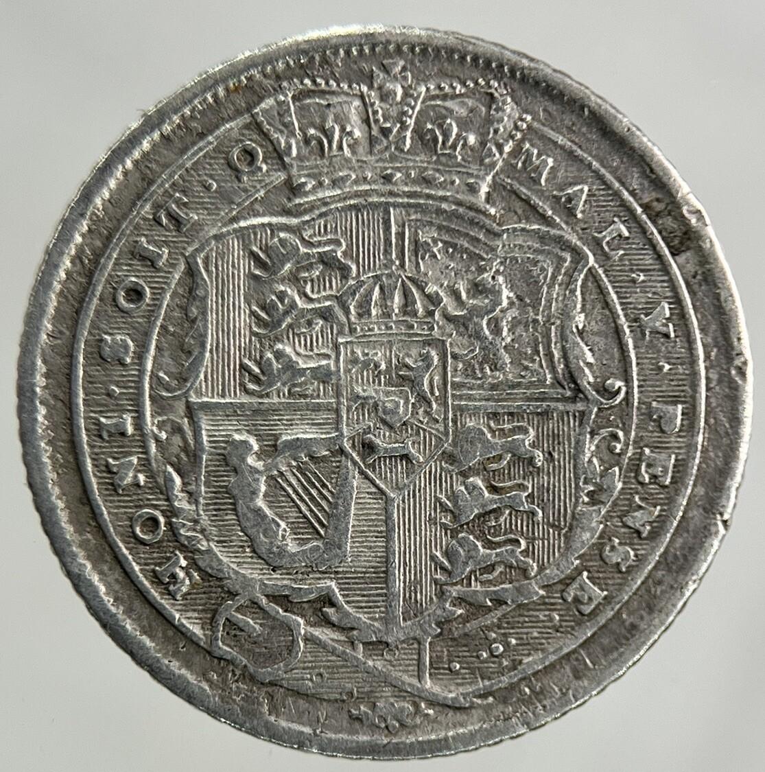 1817 George III 3rd Sixpence Silver Coin | Fine Collectable Grade