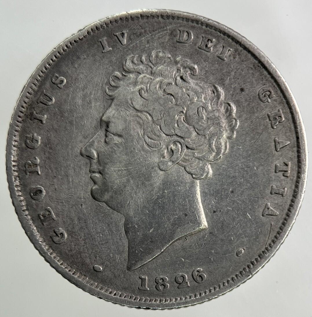 1826 George IV Shilling Silver Coin | Very High Grade