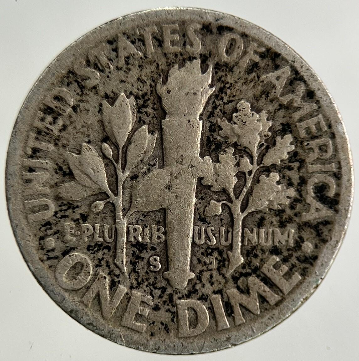 1948-S US USA Roosevelt Dime Silver Coin | Collectable Grade