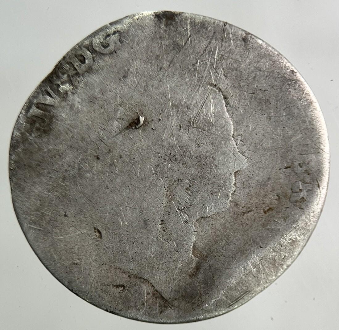 British George I 1st Sixpence Silver Coin | Fair Grade