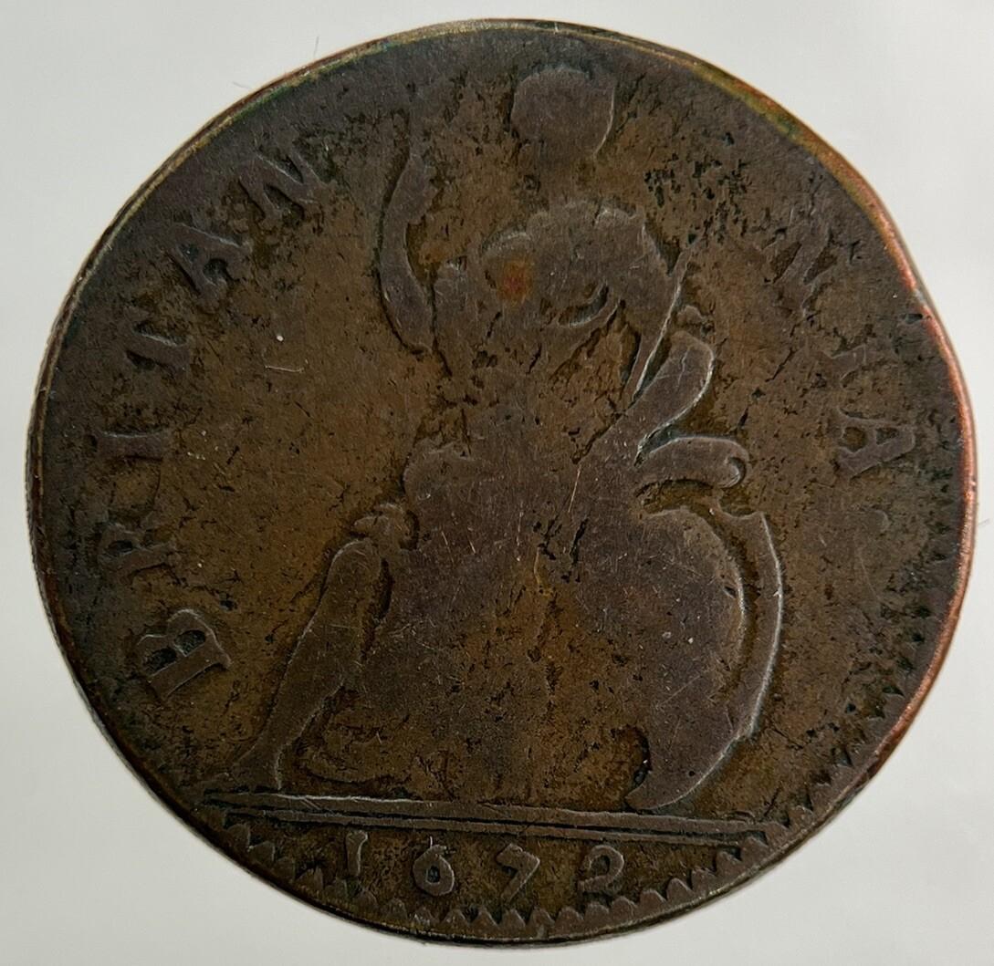 1672 Charles II 2nd Farthing Coin | Fine Collectable Grade
