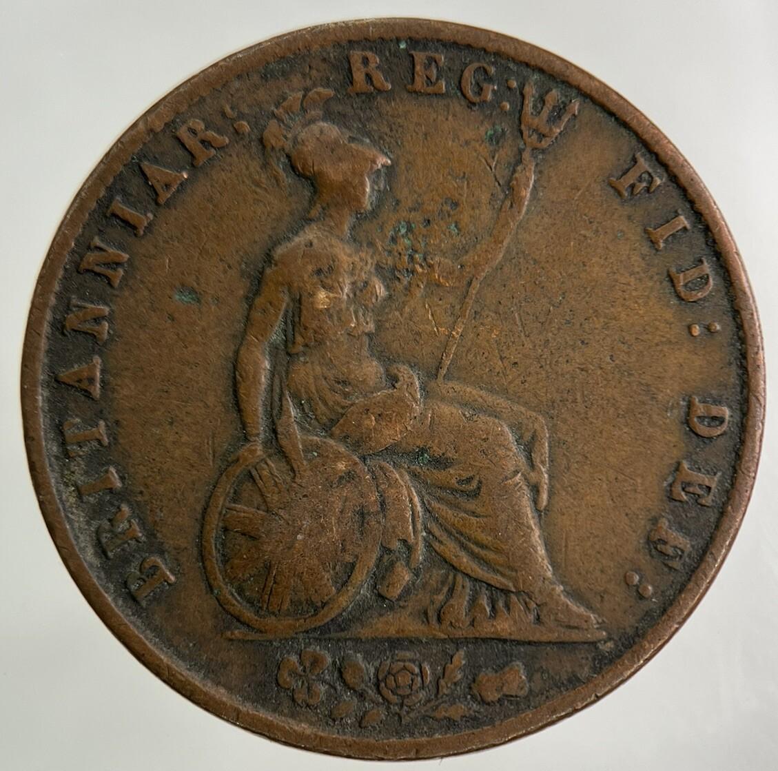 1844 Victoria Half-Penny Coin | Collectable Grade