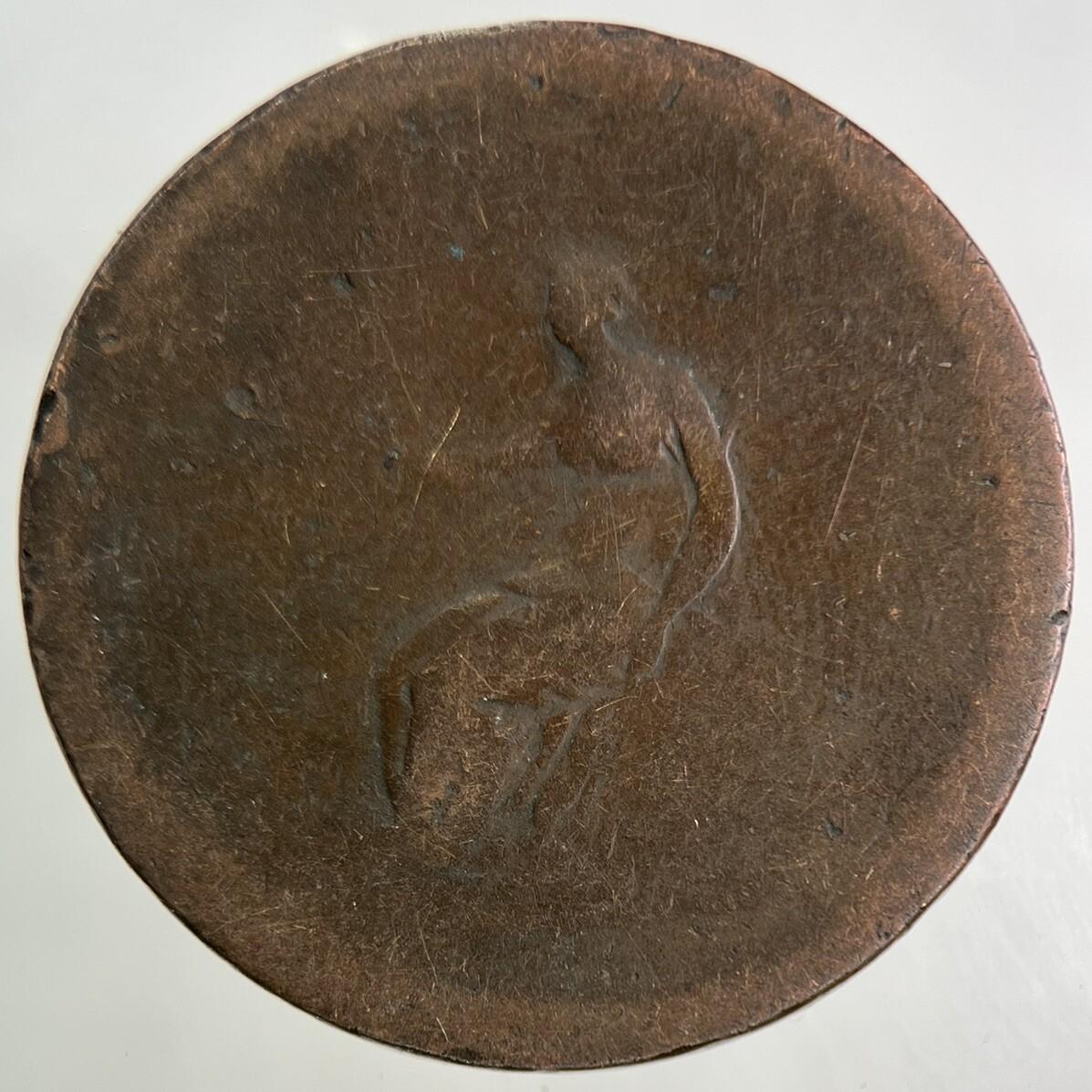 1807 George III 3rd Half-Penny Coin | Worn Grade