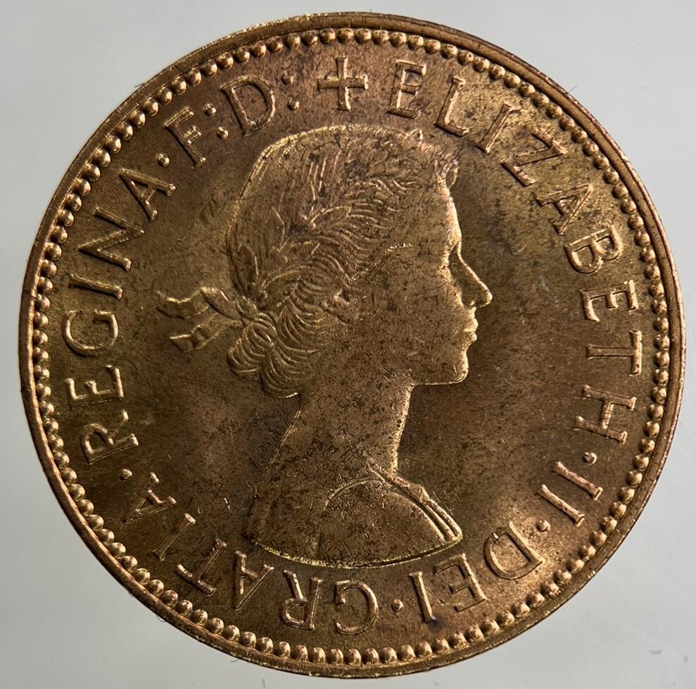1966 Elizabeth II 2nd Half-Penny Coin | Very Fine Grade