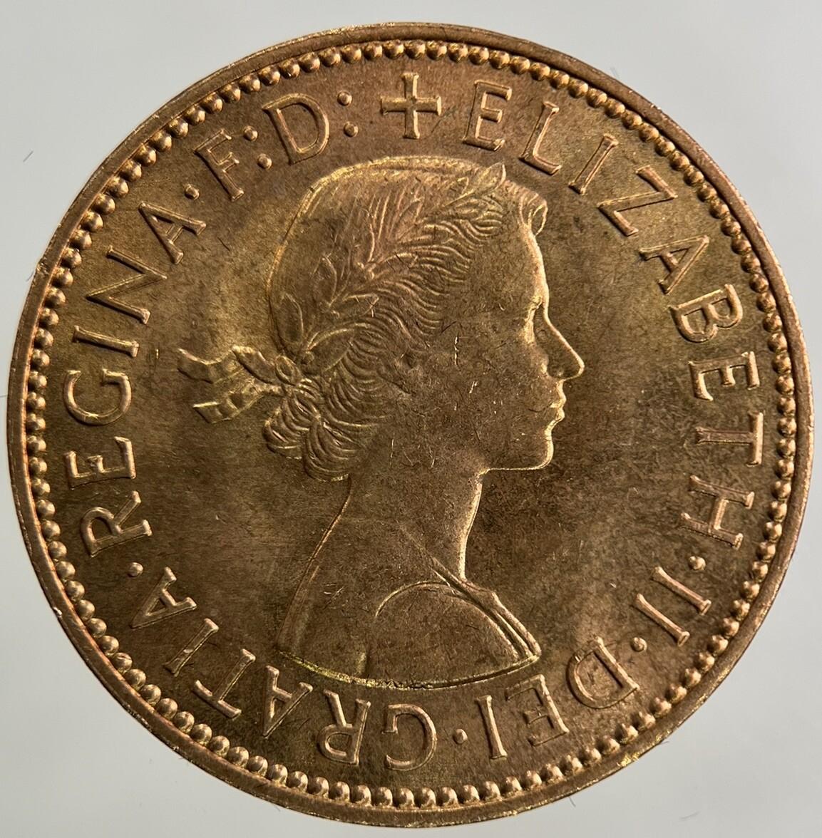 1966 Elizabeth II 2nd Half-Penny Coin | Very Fine Grade