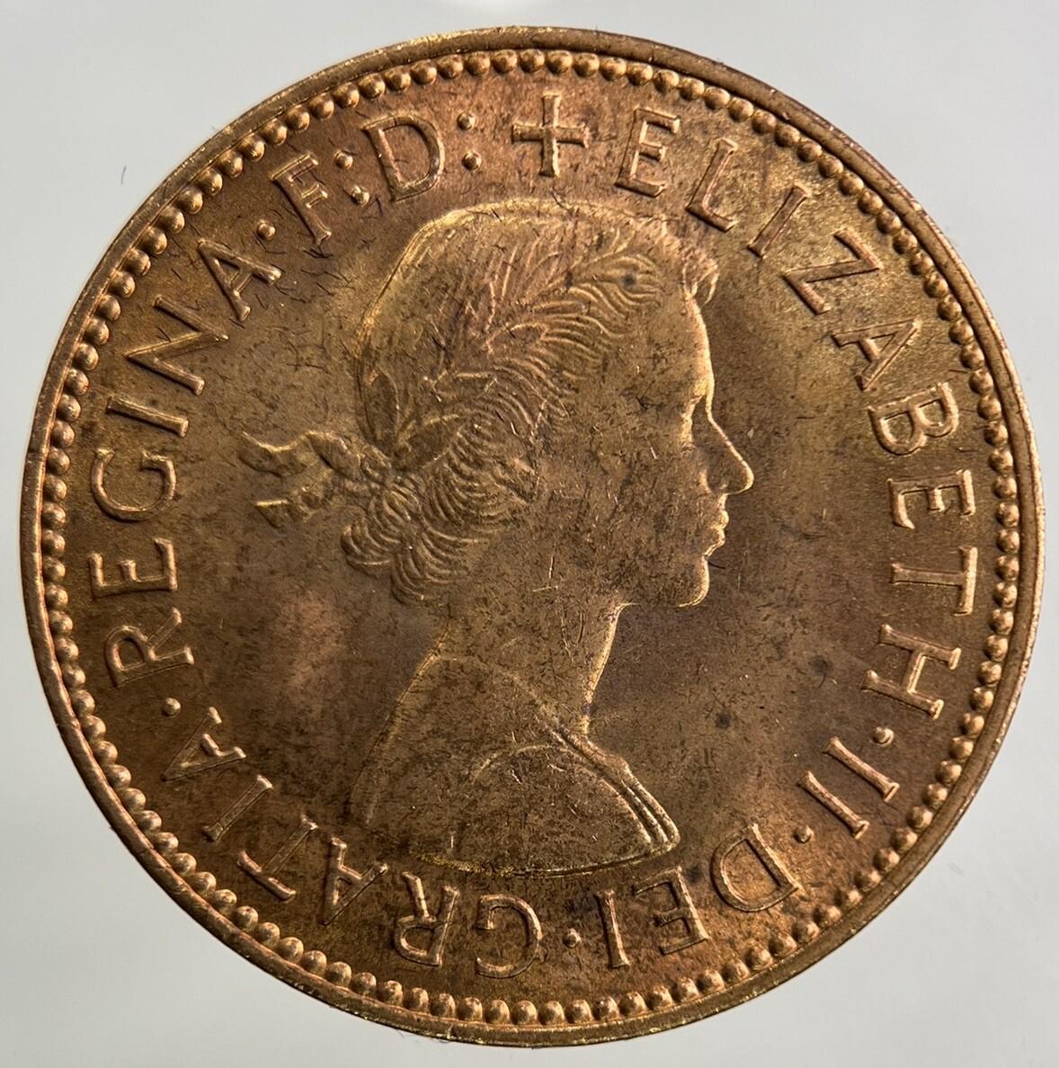 1966 Elizabeth II 2nd Half-Penny Coin | Very Fine Grade