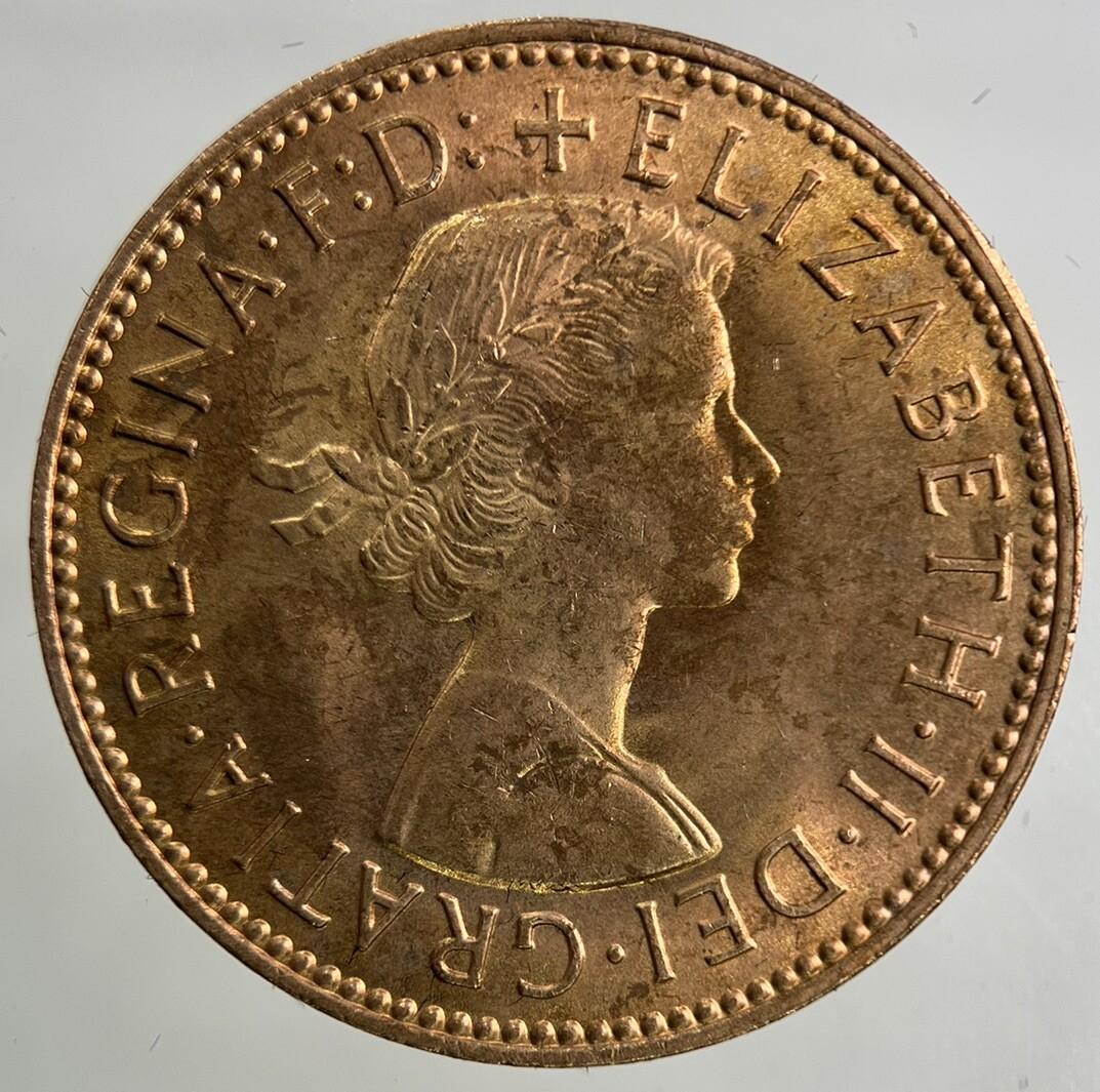 1966 Elizabeth II 2nd Half-Penny Coin | Very Fine Grade
