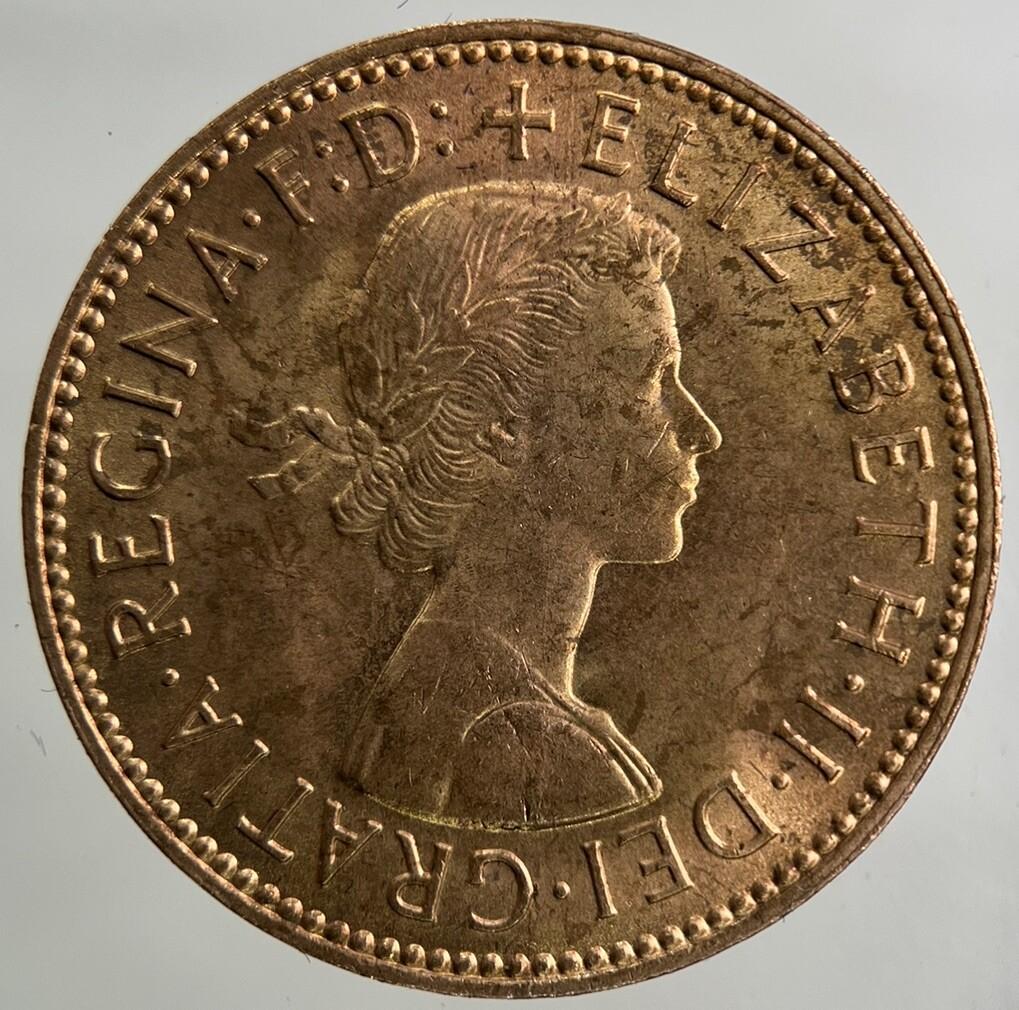 1966 Elizabeth II 2nd Half-Penny Coin | Very Fine Grade