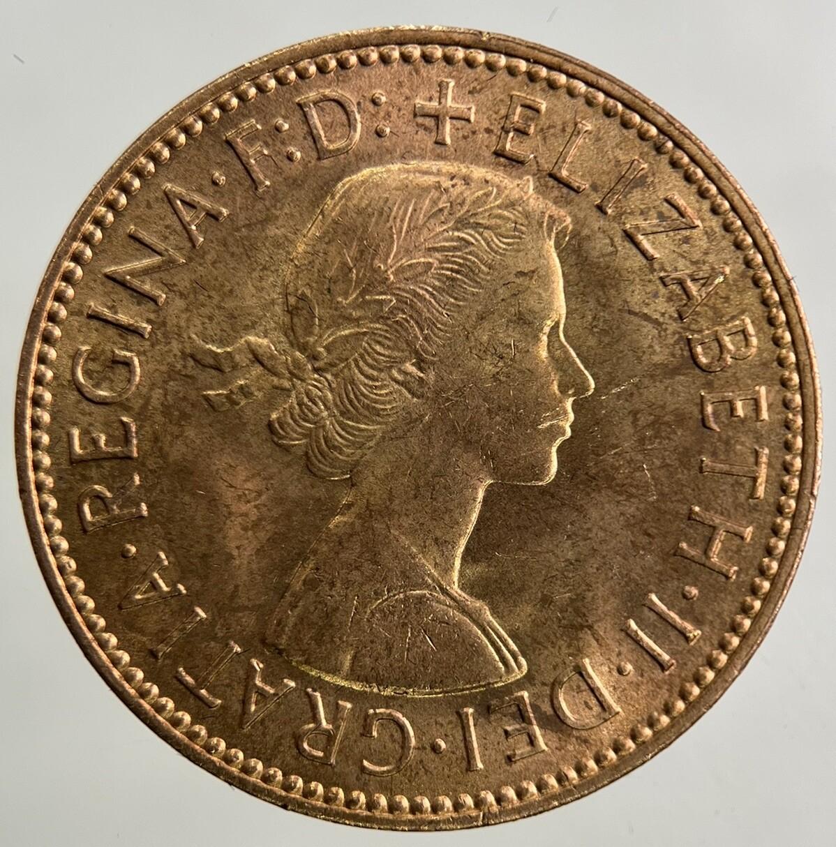 1966 Elizabeth II 2nd Half-Penny Coin | Very Fine Grade