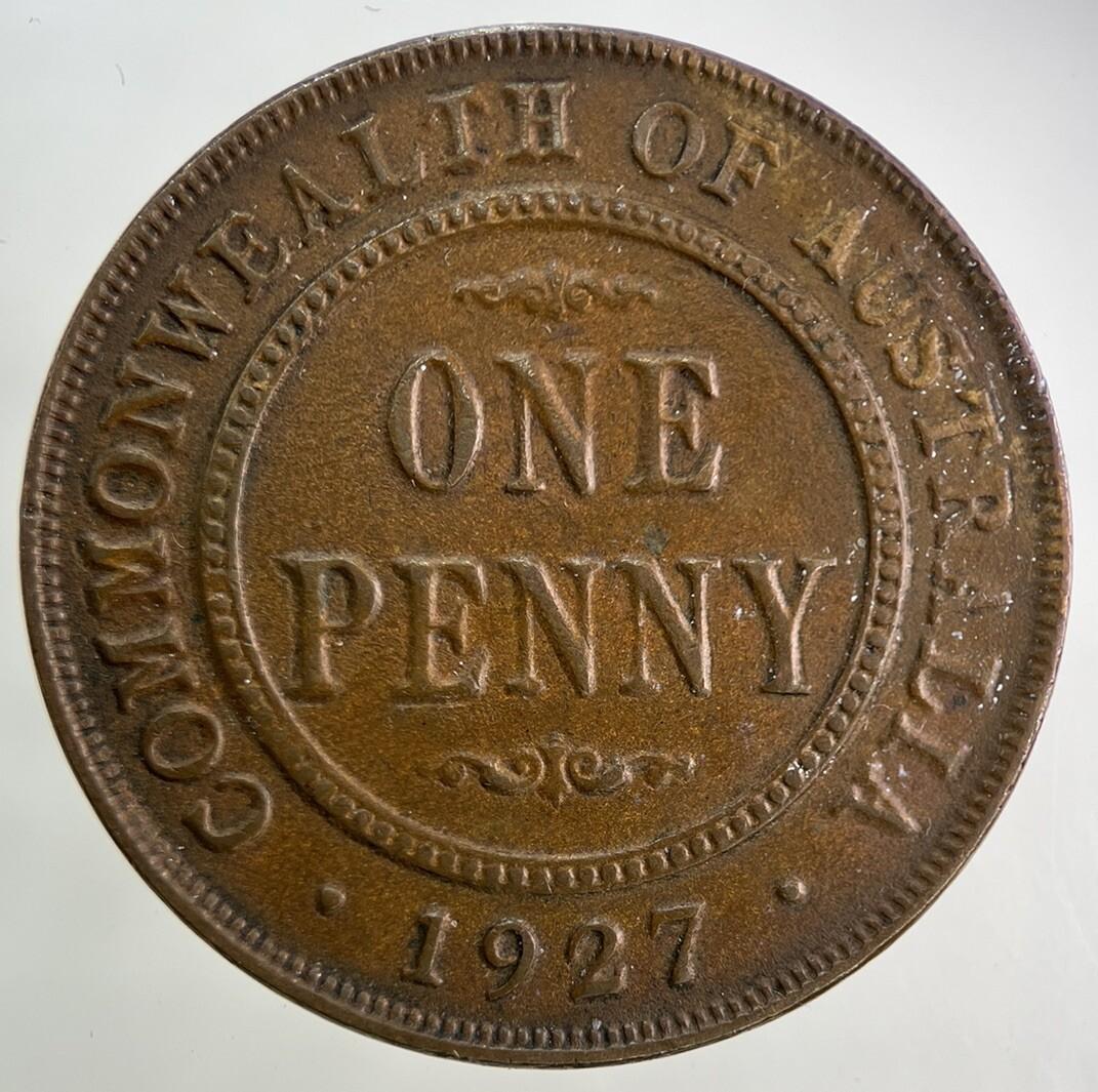 1927 Australia One Penny Coin | Very High Grade
