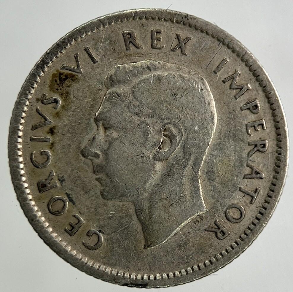 1937 South Africa Sixpence Silver Coin | Fine Collectable Grade