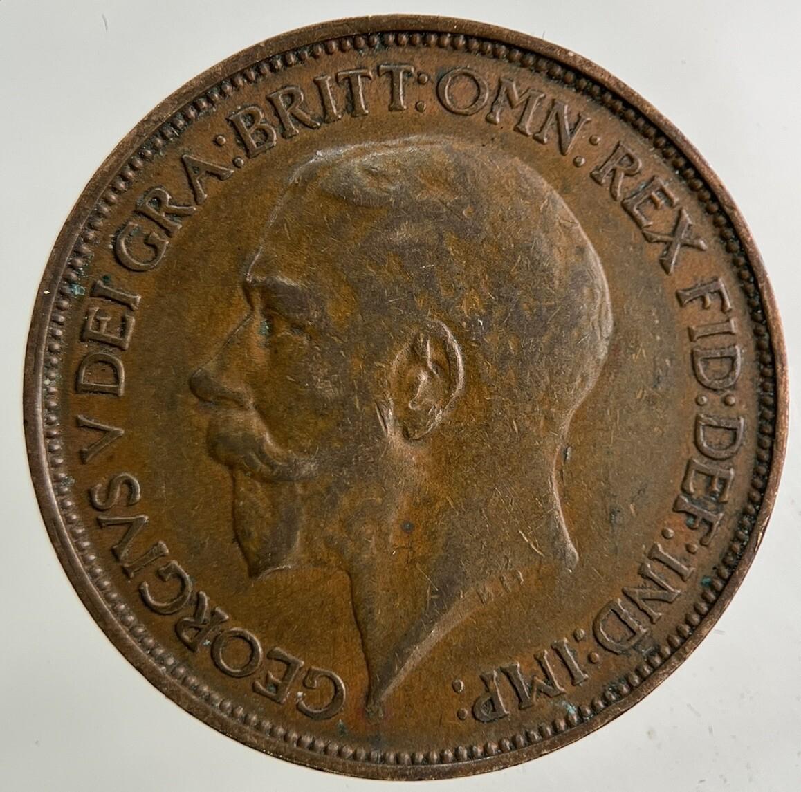1921 George V Half-Penny Coin | Fine Collectable Grade