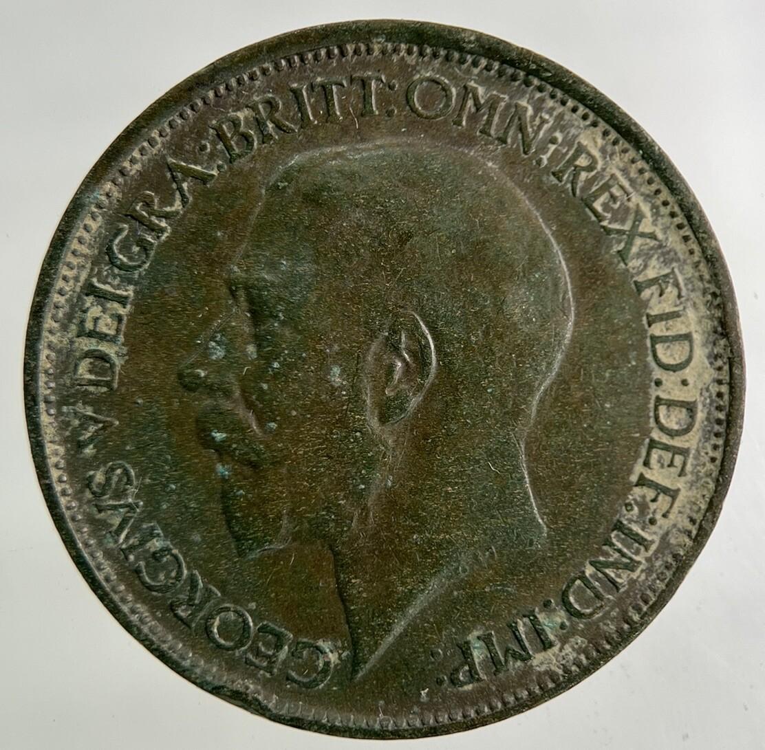 1911 George V Half-Penny Coin | Fine Collectable Grade