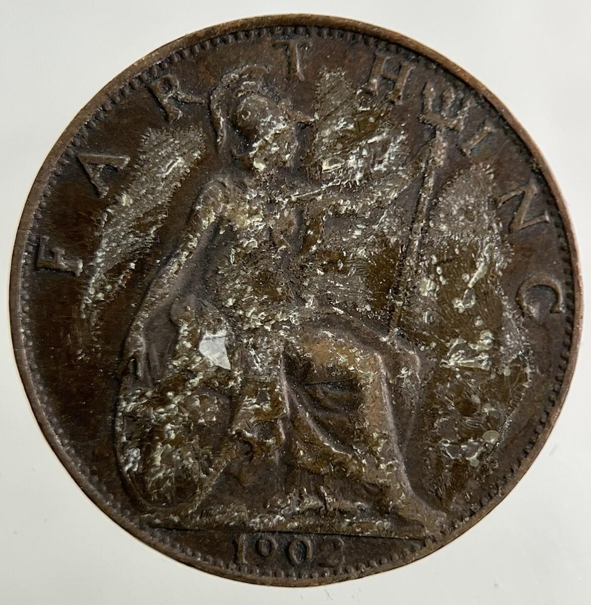 1902 Edward VII Farthing Coin | Collectable Grade