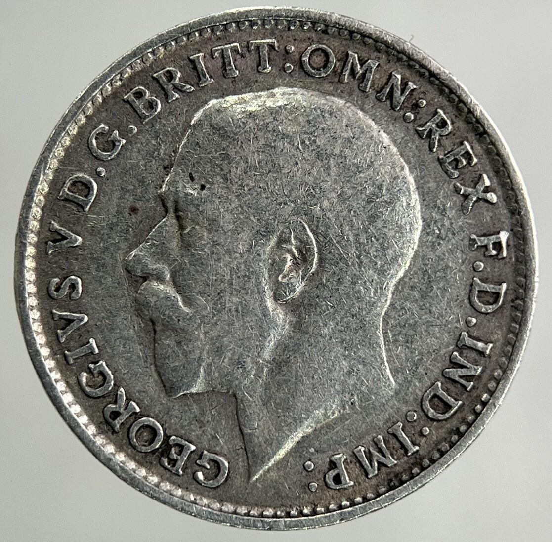 1918 George V Threepence Silver Coin | Fine Collectable Grade