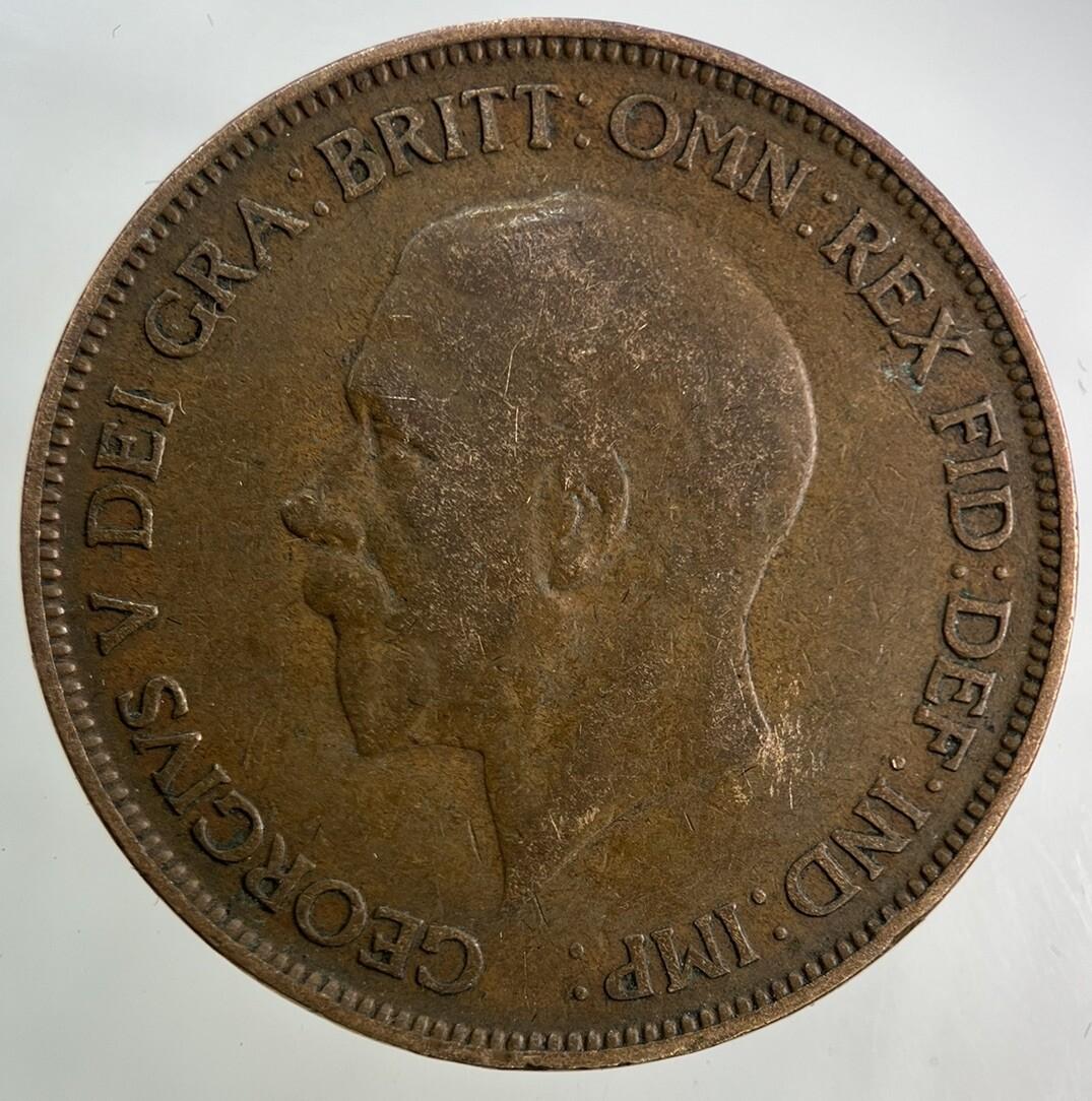 1928 George V One Penny Coin | Collectable Grade