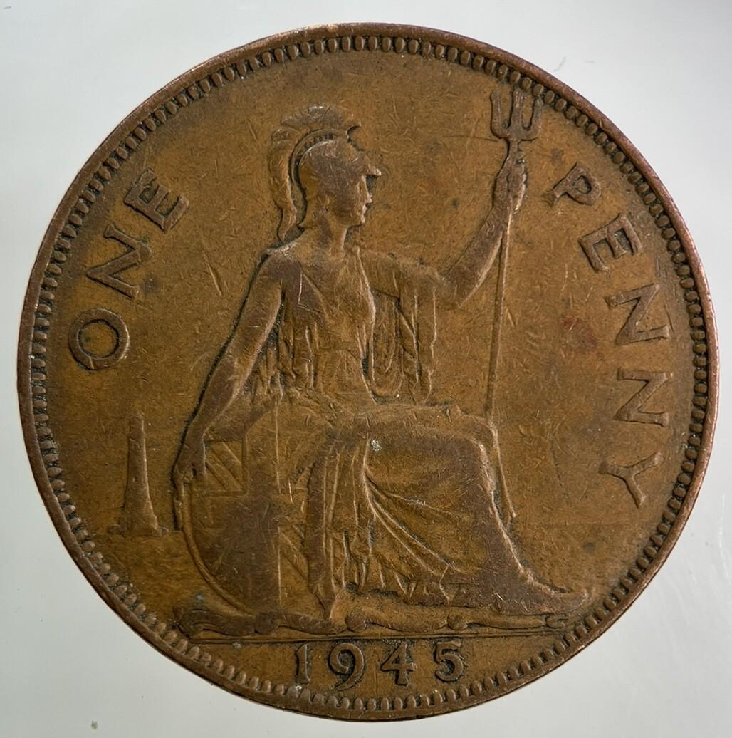 1945 George VI One Penny Coin | Collectable Grade
