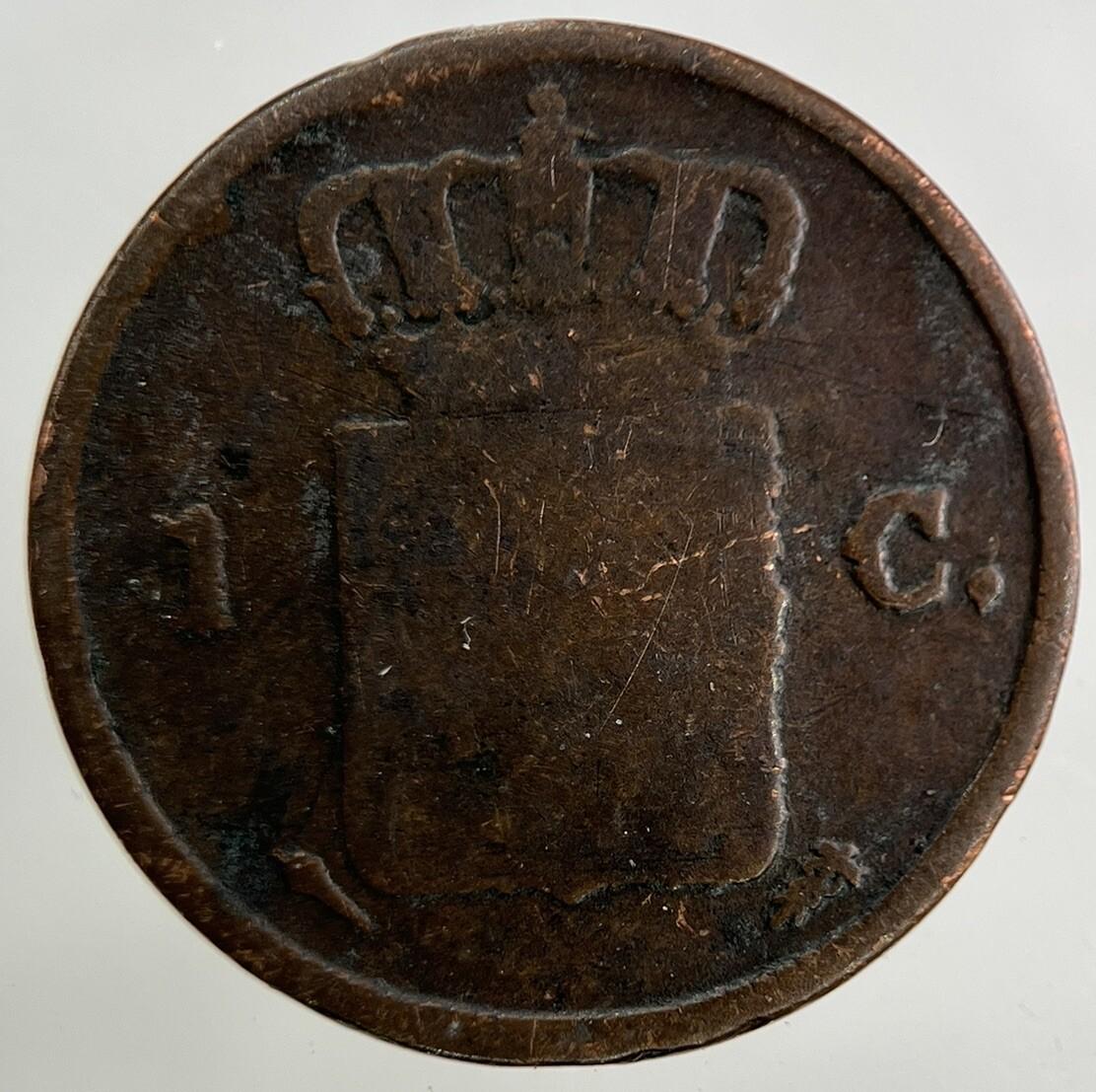 1837 Netherlands 1 Cent Coin | Collectable Grade