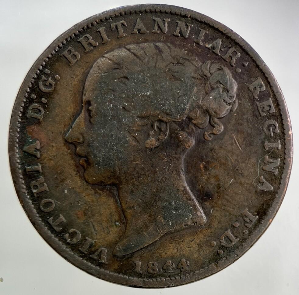 1844 Jersey 1/26 One Twenty-Sixth Of A Shilling Coin | Fine Collectable Grade